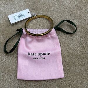 Kate Spade New York Spot The Spade Hinged Bangle Bracelet Black